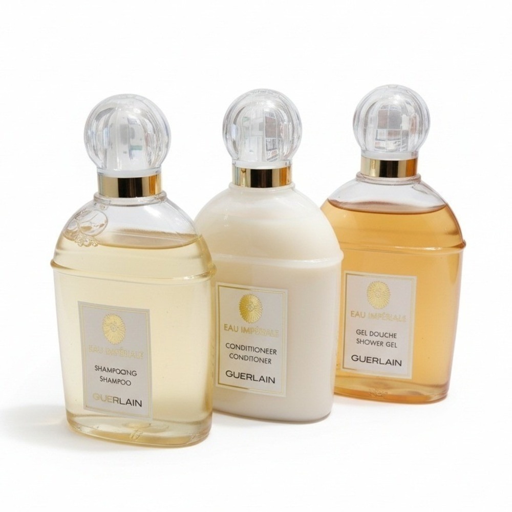 GUERLAIN EAU IMPERIALE LUXURY TRAVEL SET CONDITIONER SHAMPOO SHOWER GEL